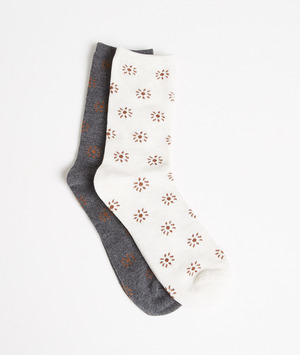 Lot de chaussettes mi hautes femme BEIGE