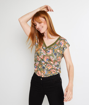 T-shirt manches courtes femme IMPRIME