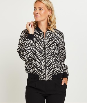 Bomber jacquard détail lurex femme BEIGE