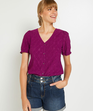 T-shirt en dentelle femme ORCHIDEE