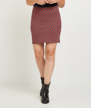 Jupe en maille femme IMPRIME