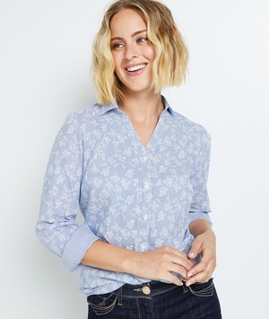 Chemise manches longues structurée femme IMPRIME