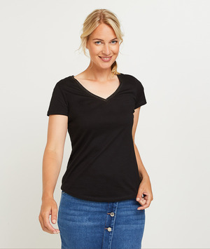 T-shirt manches courtes femme BLACK