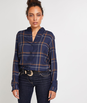 Chemise à carreaux femme MARINE