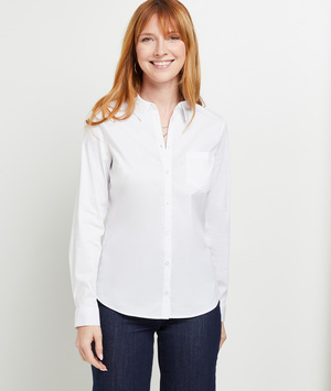 Chemise blanche unie femme ECRU