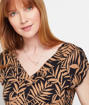 Tshirt imprimé femme NOIR
