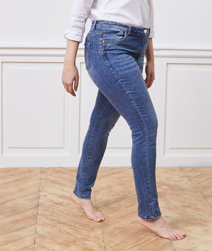 Jean slim push up RIO femme STONE