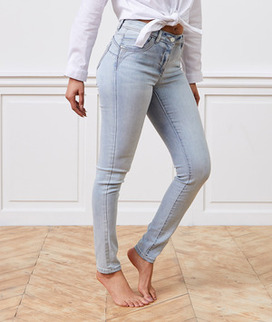 Jean slim push up RIO femme LIGHT STONE