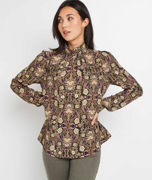 Blouse imprimée col montant femme IMPRIME