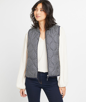 Doudoune fine sans manches femme MARINE