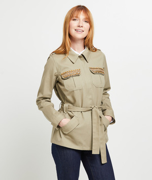 Veste saharienne femme KAKI