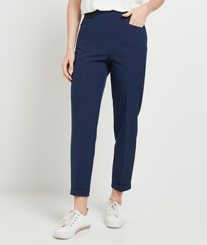 Pantalon cigarette femme MARINE