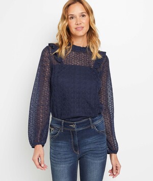 Pull chemise femme MARINE