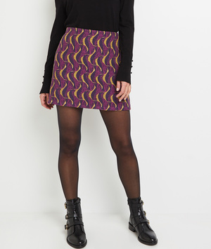 Jupe trapèze jacquard femme IMPRIME