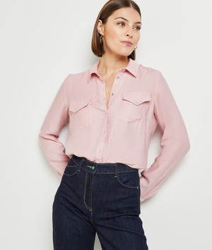Chemise rose pâle femme ROSE