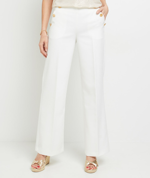 Pantalon femme BLANC