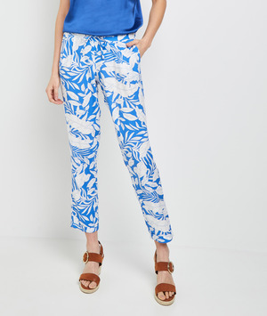 Pantalon fluide femme BLEU