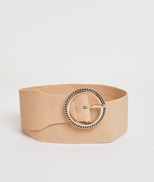 Ceinture large femme BEIGE