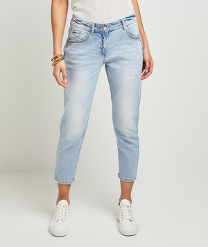 Jean boyfriend femme LIGHT STONE