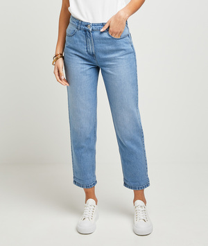 Jean mom femme LIGHT STONE