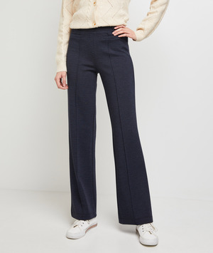 Pantalon en maille large femme MARINE