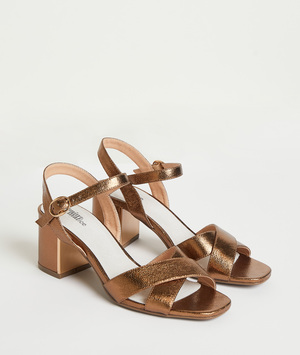 Sandales irisées femme CUIVRE