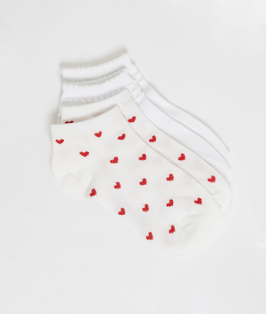 Lot de 2 paires de soquettes BLANC