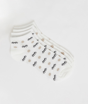 Lot de 2 paires de soquettes BLANC