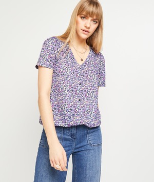 Tshirt imprimé femme VIOLET