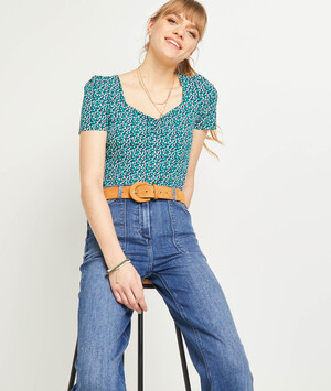 Tshirt imprimé femme MARINE