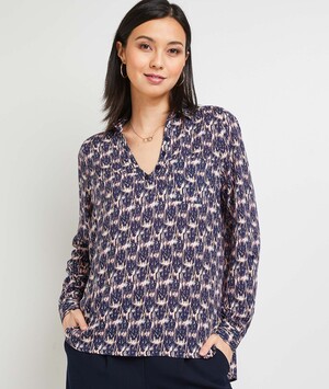 Blouse fluide imprimée femme IMPRIME