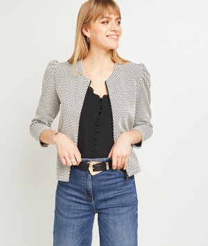 Veste courte femme NOIR