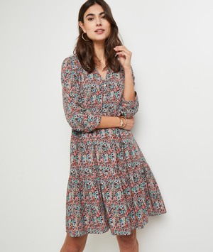Robe imprimée femme ROSE PALE