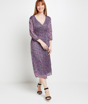Robe longue imprimée femme VIOLET