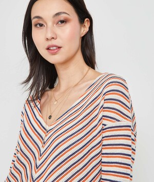 Tshirt ajouré femme ECRU