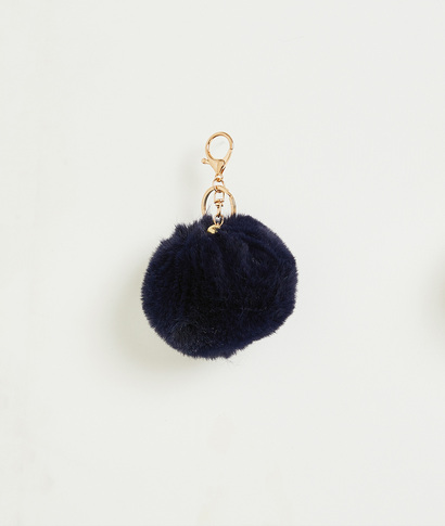 Porte-clé pompon femme MARINE