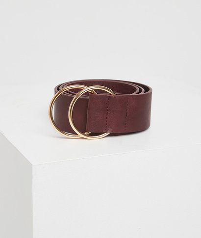 Ceinture à double boucle femme BORDEAUX