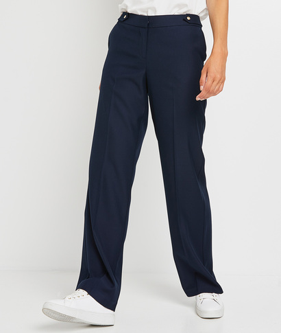 Pantalon marine large femme MARINE