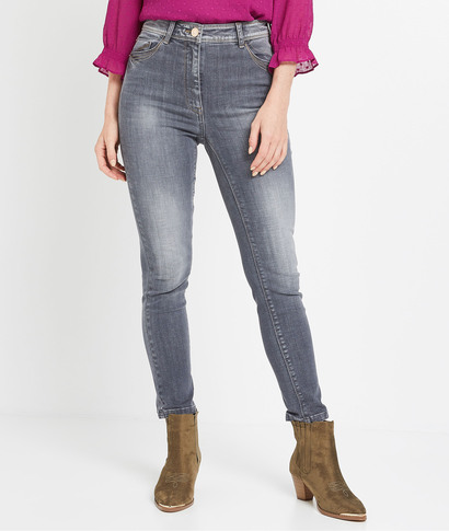 Jean JOANNA slim raccourci femme GREY