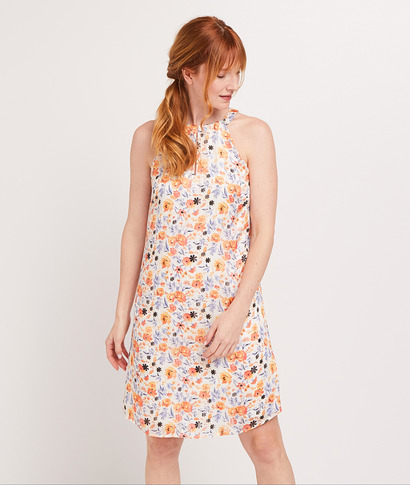 Robe imprimée femme BLANC CASSE