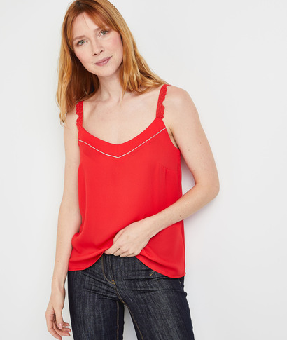 Débardeur fluide femme ROUGE