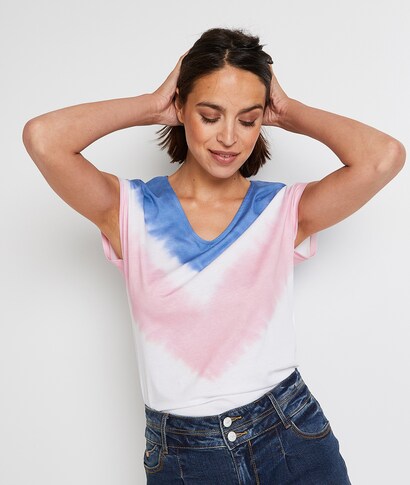 T-shirt manches courtes femme BLANC