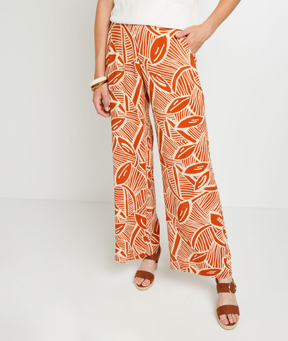 Pantalon large imprimé femme MIEL