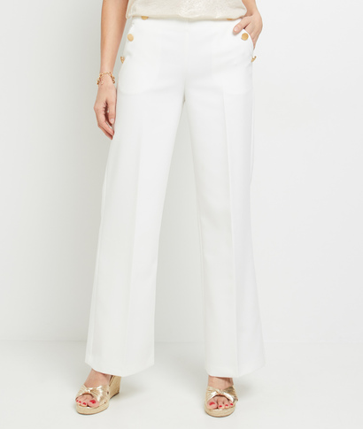 Pantalon femme BLANC