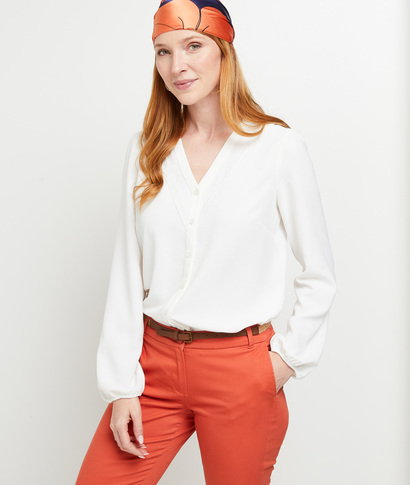 Chemisier fluide écru femme ECRU