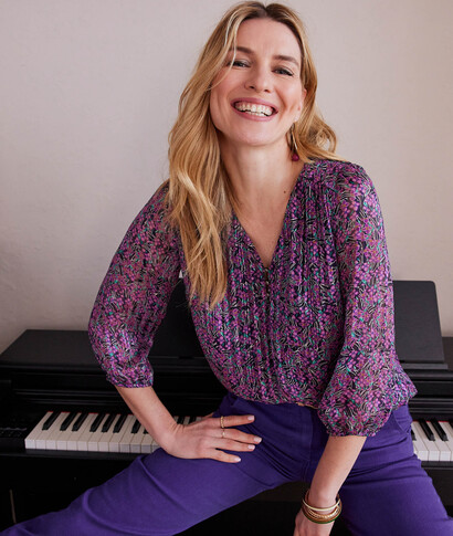 Blouse imprimée femme VIOLET