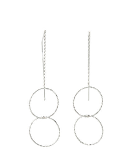 Boucles d'oreilles pendantes cercles AUCUNE