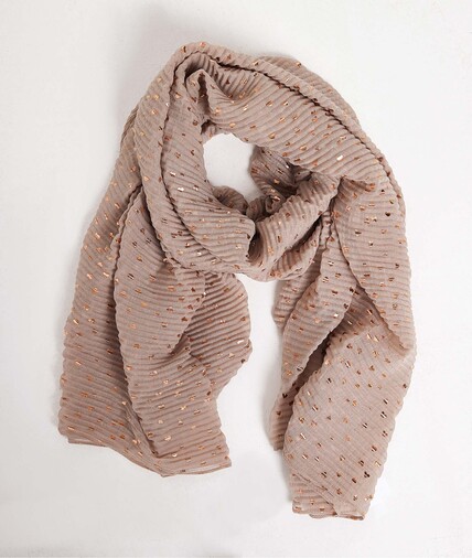 Foulard plissé femme NUDE