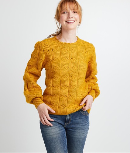 Pull tricot fantaisie safran femme SAFRAN