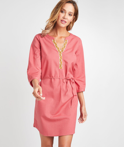 robe lin coton femme